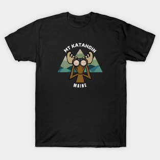 Mt Katahdin Moose Binoculars - Dark Shirts T-Shirt